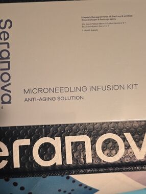 Microneedling Infusion Kit, Anti-Aging Solution - 3 Mo. Supply-  New,Exp 9-21-28